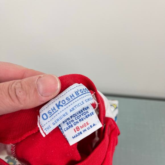 Vintage OshKosh B'gosh Mice at Work Tee Shirt 18 Months USA - Picture 4 of 8